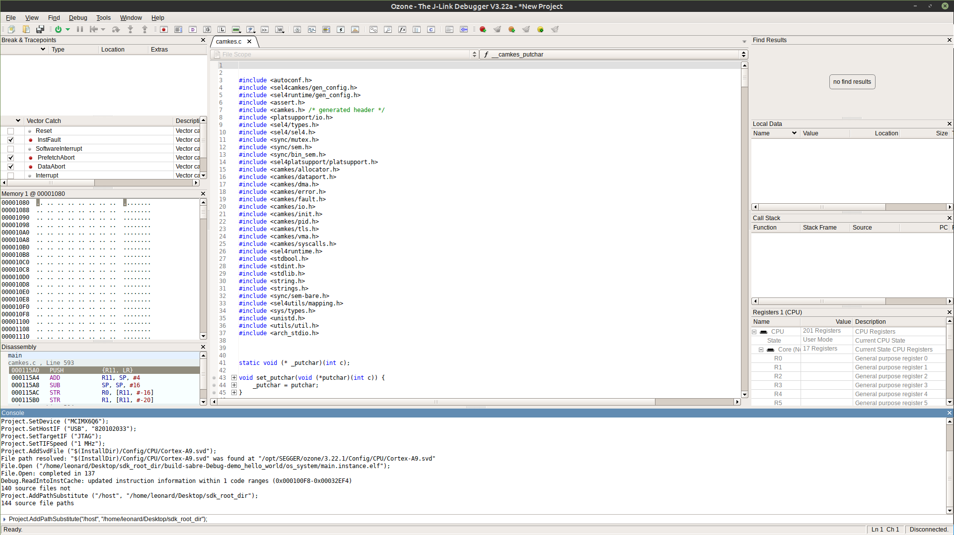 "Debugging HW Platforms Using Segger Tools - Ozone Setup 3"